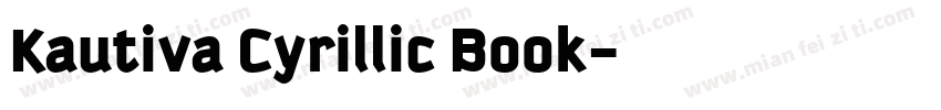 Kautiva Cyrillic Book字体转换